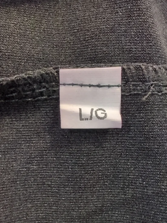 3/$20 Solid Black Cami Tank Top Stetchy Semi Cropped Basic Womens Size Large - Picture 7 of 7